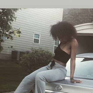 One shoulder crop top